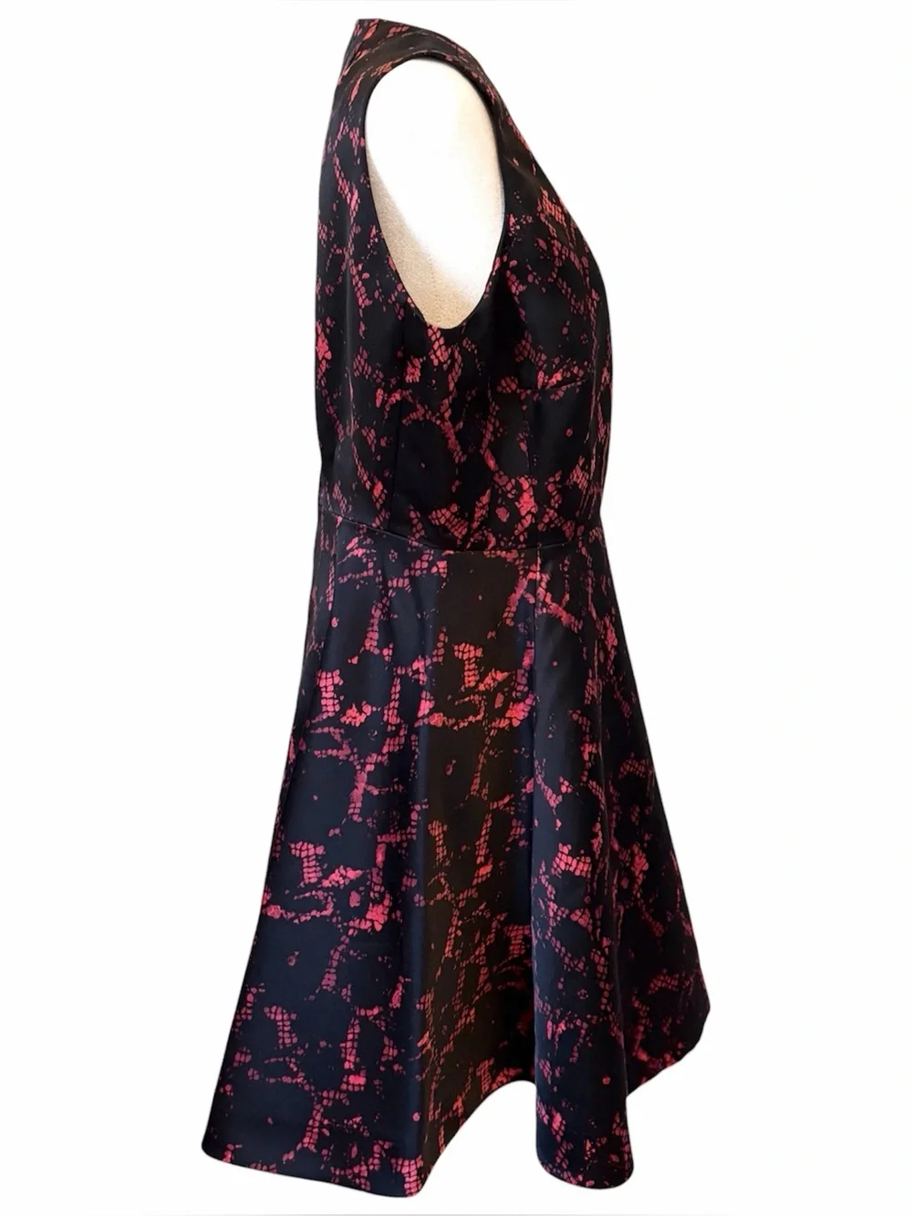 Louis Vuitton Pre-Fall 2013 Silk Lace Print Fit & Flare A-Line Cocktail Dress